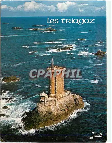 Cartes postales moderne Bretagne Les Triagoz Le Phare des Triagoz