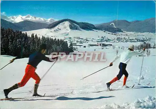 Moderne Karte Les Plaisirs du Skieur de Fond