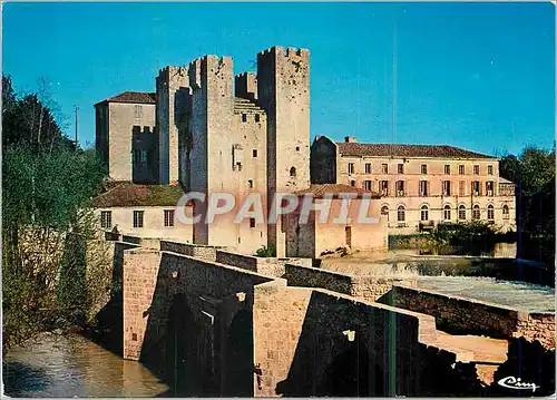 Moderne Karte Barbaste (L et G) Le moulin des Tours d'Henri IV et le pont roman du XIIIe s