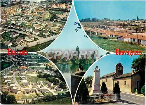 Cartes postales moderne Charvieu-Chavagneux (Isere) Les Pechers et les accacias
