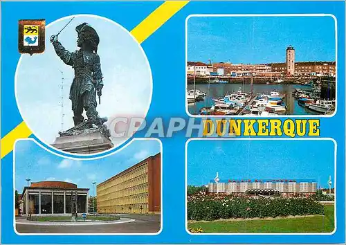 Cartes postales moderne Dunkerque (Nord) France Statue Jean Bart