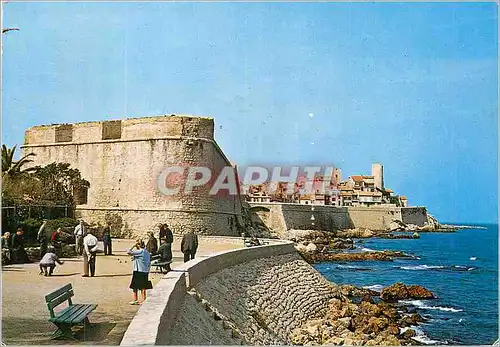 Cartes postales moderne Antibes Une partie des Remparts les Tours Sarazines