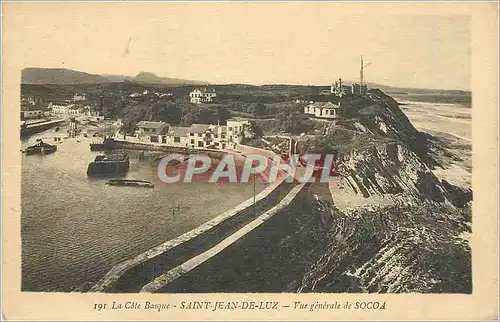 Cartes postales Saint-Jean-de-Luz Vue generale de Socoa