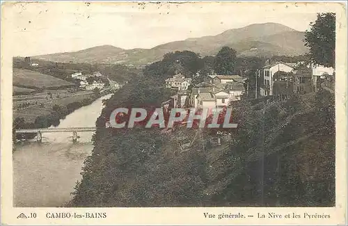 Cartes postales Cambo-les-Bains Vue generale La Nive et les Pyrenees