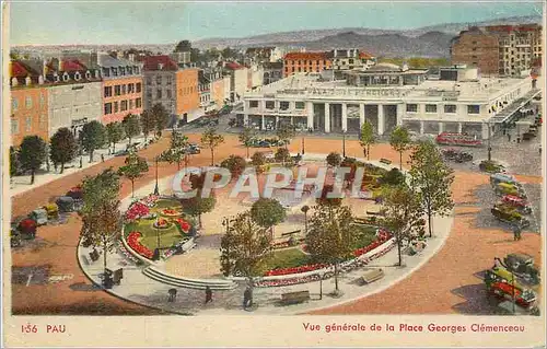 Ansichtskarte AK Pau Vue generale de la Place Georges Clemenceau