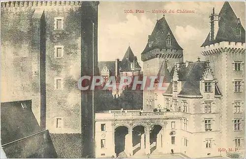 Cartes postales Pau Entree du Chateau