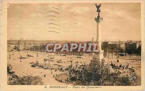 Cartes postales Bordeaux Place des Quinconces