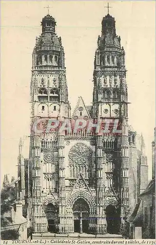 Ansichtskarte AK Tours (I et L) Cathedrale St Gatien