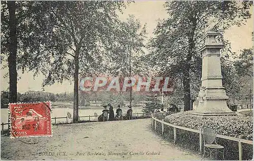 Ansichtskarte AK Bordeaux Parc Bordelais Monument Camille Godard