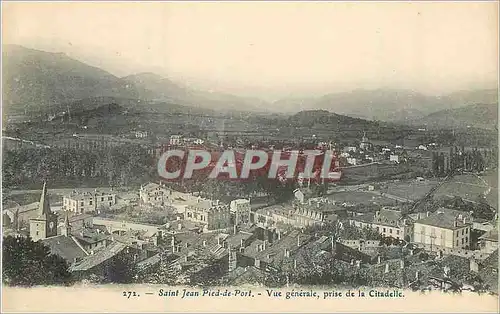 Cartes postales Saint-Jean-Pied-de-Port Vue generale prise de la Citadelle