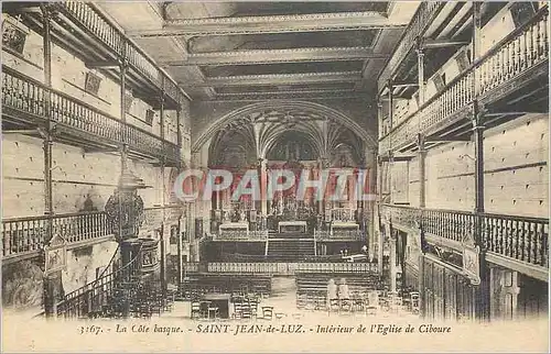 Cartes postales La Cote Basque Saint-Jean-de-Luz Interieur de l'Eglise de Ciboure