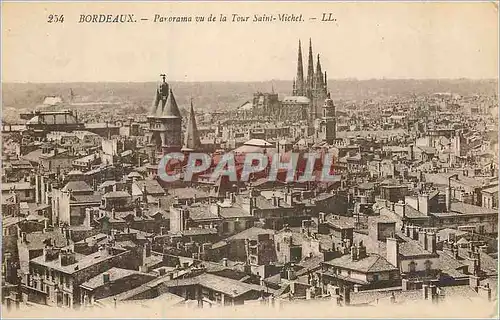 Ansichtskarte AK Bordeaux Panorama vu de la Tour Saint-Michel