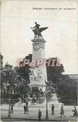 Cartes postales Paris Monument de Gambetta