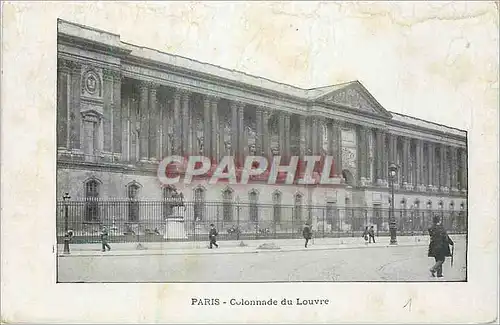 Ansichtskarte AK Paris Colonnade du Louvre