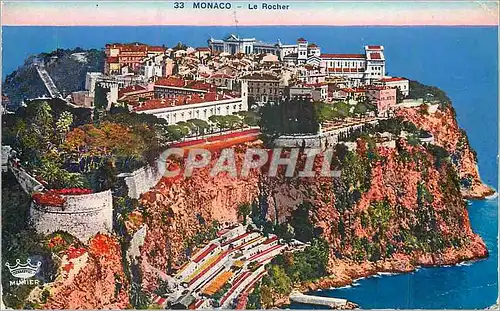 Cartes postales Monaco Le Rocher