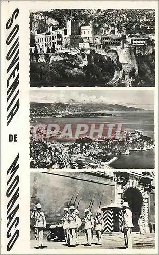 Moderne Karte Monaco Souvenir Militaria