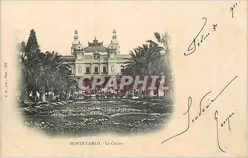 Cartes postales Monte-Carlo Le Casino (carte 1900)