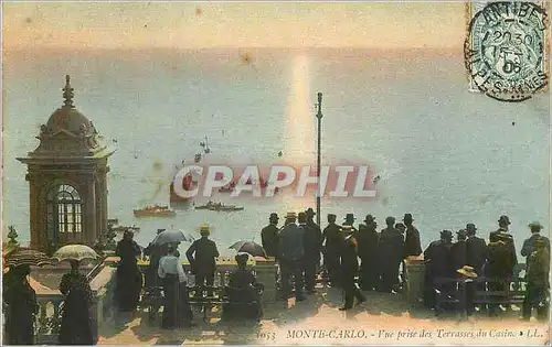 Cartes postales Monte Carlo vue prise des terrasses du casino