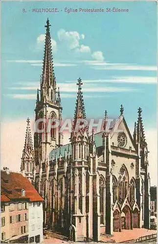 Cartes postales Mulhouse eglise protestante st etienne