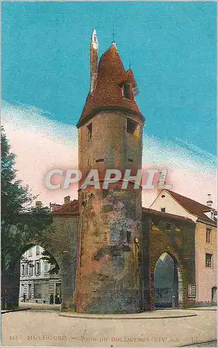 Cartes postales Mulhouse tour du bollwerck (XIVes)