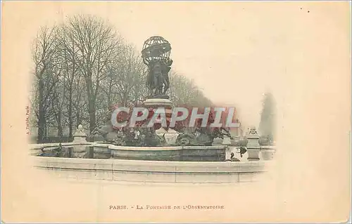 Cartes postales Paris la fontaine de l'obsservatoire