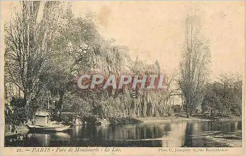 Ansichtskarte AK Paris parc de montsouris le lac