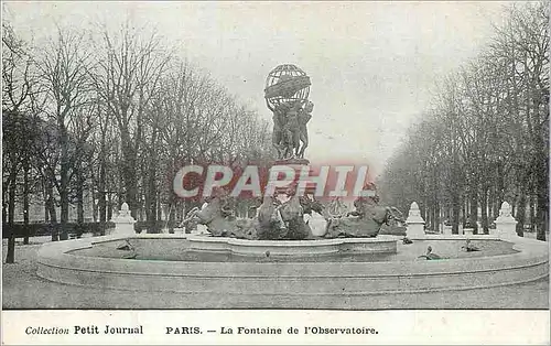 Cartes postales Paris la fontaine de l'obsservatoire