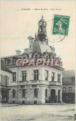 Cartes postales Fismes hotel de ville cotenord