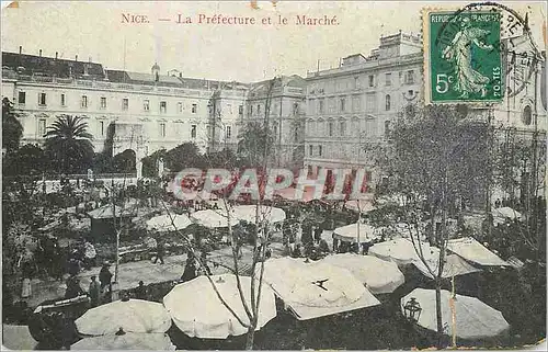 Cartes postales Nice la prefecture et le marche