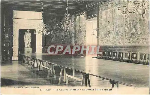 Ansichtskarte AK Pau le chateau henri IV la grande salle a manger