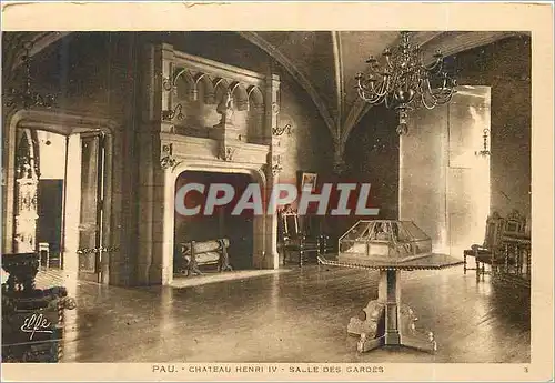 Ansichtskarte AK Pau chateau henri IV salle des Gardes