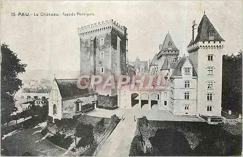 Ansichtskarte AK Pau le chateau facade principale