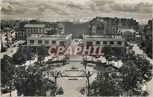 Cartes postales moderne Pau (B P) la place clemenceau et la chaine des pyrenees