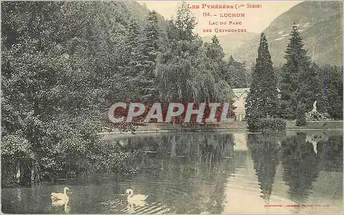 Cartes postales Luchon lac du parc des quinconces