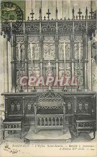 Cartes postales Bordeaux l'Eglise saint seurin retable a panneaux