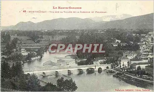 Ansichtskarte AK Montrejeau vue sur la vallee de la garonne et polignan