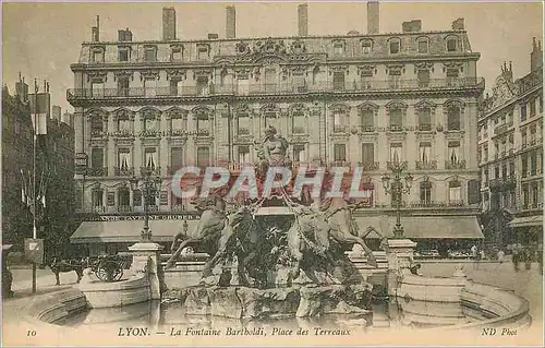 Cartes postales Lyon la fontaine bartholdi place des terreaux