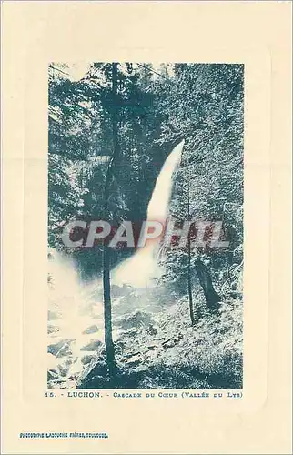 Cartes postales Luchon cascade du coeur (Vallee du lys)
