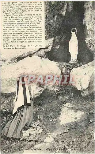 Cartes postales L'an de grace 1858 dans le creux du rocher