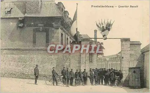 Cartes postales Fontainebleau quartier raoult Militaria