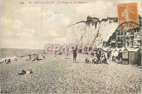 Ansichtskarte AK Mers les bains la plage et les falaises