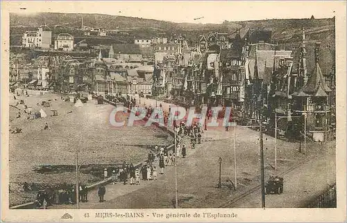 Cartes postales Mers les bains vue generale de l'esplanade