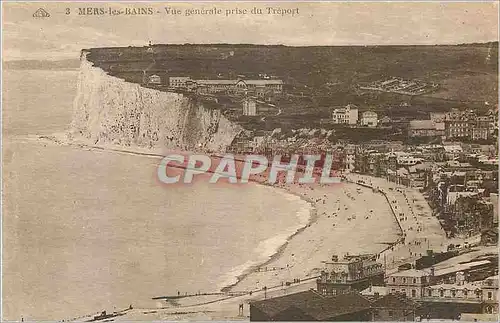 Ansichtskarte AK Mers les bains vue generale prise du treport