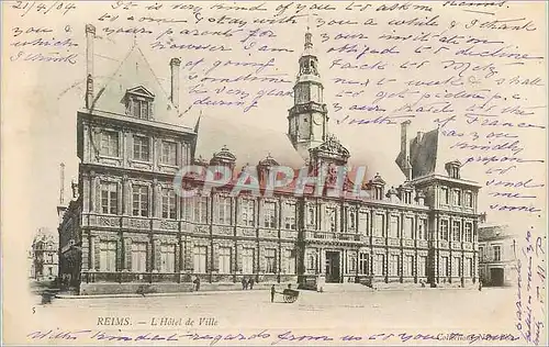 Cartes postales Reims l'hotel de ville