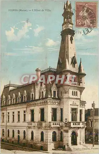 Cartes postales Fismes (Marne) l'hotel de ville