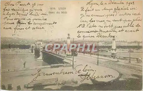 Cartes postales Lyon pont du midi Tramway