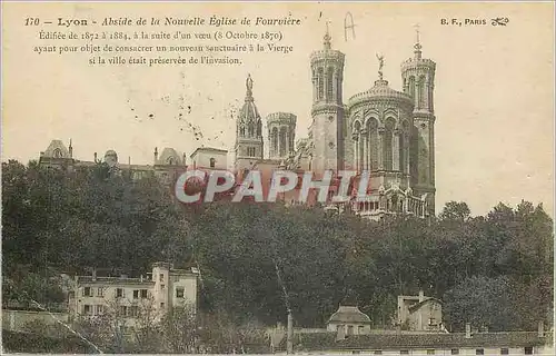 Cartes postales Lyon abside de la nouvelle eglise de fourviere