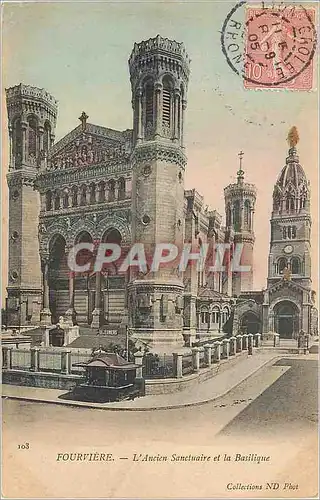 Ansichtskarte AK Fourviere l'ancien sanctuaire et la basilique