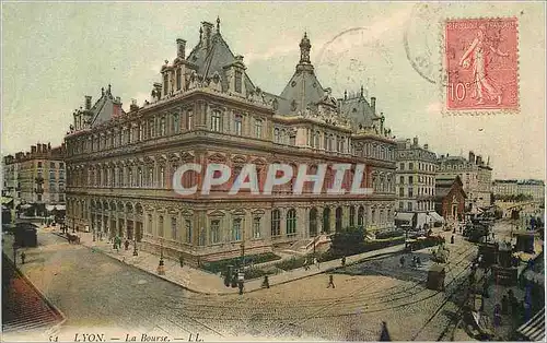 Cartes postales Lyon la bourse