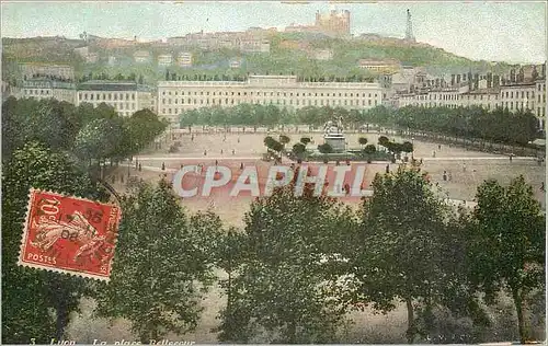 Cartes postales Lyon la place bellecour